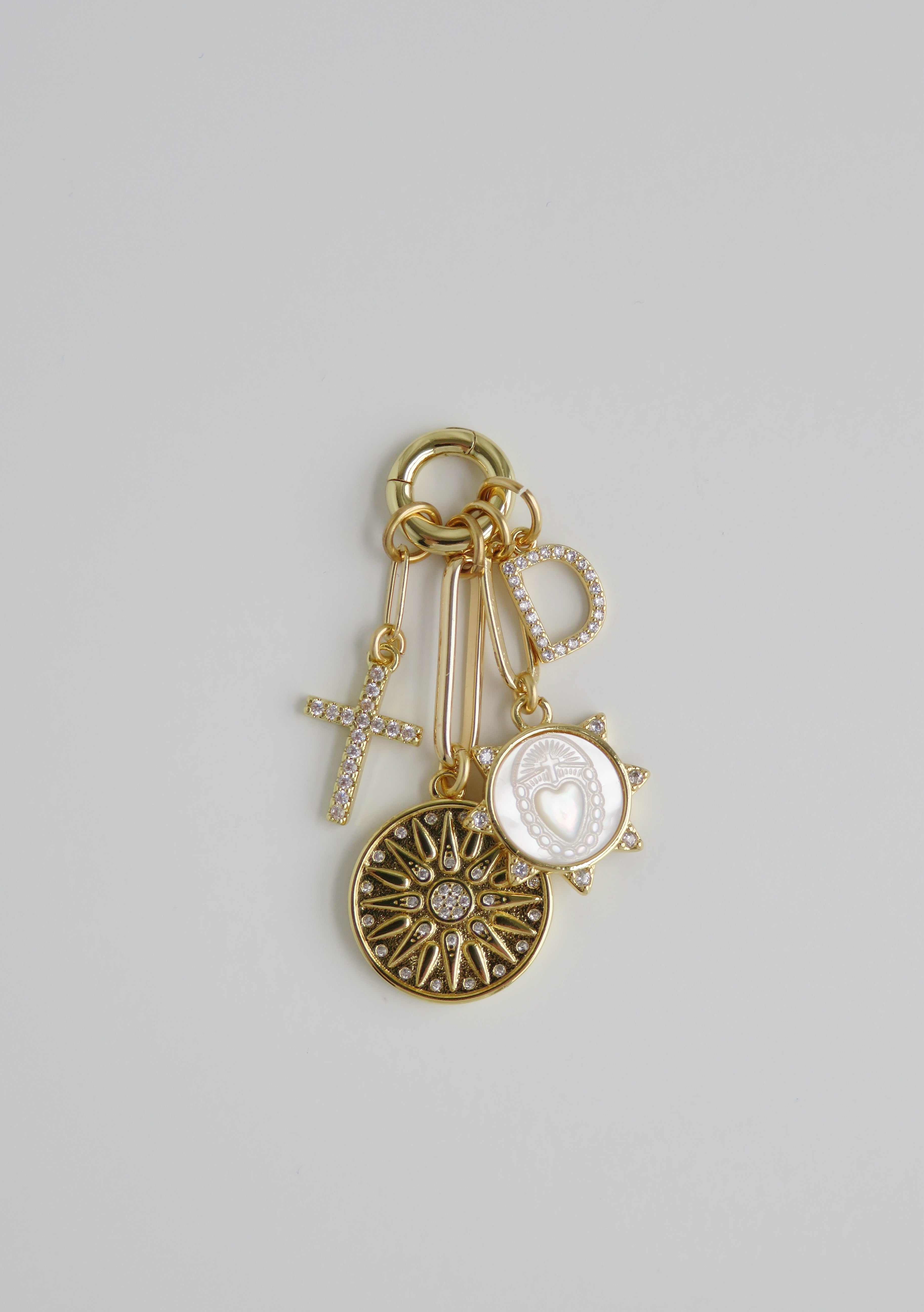 Sacred Heart Charm Cluster