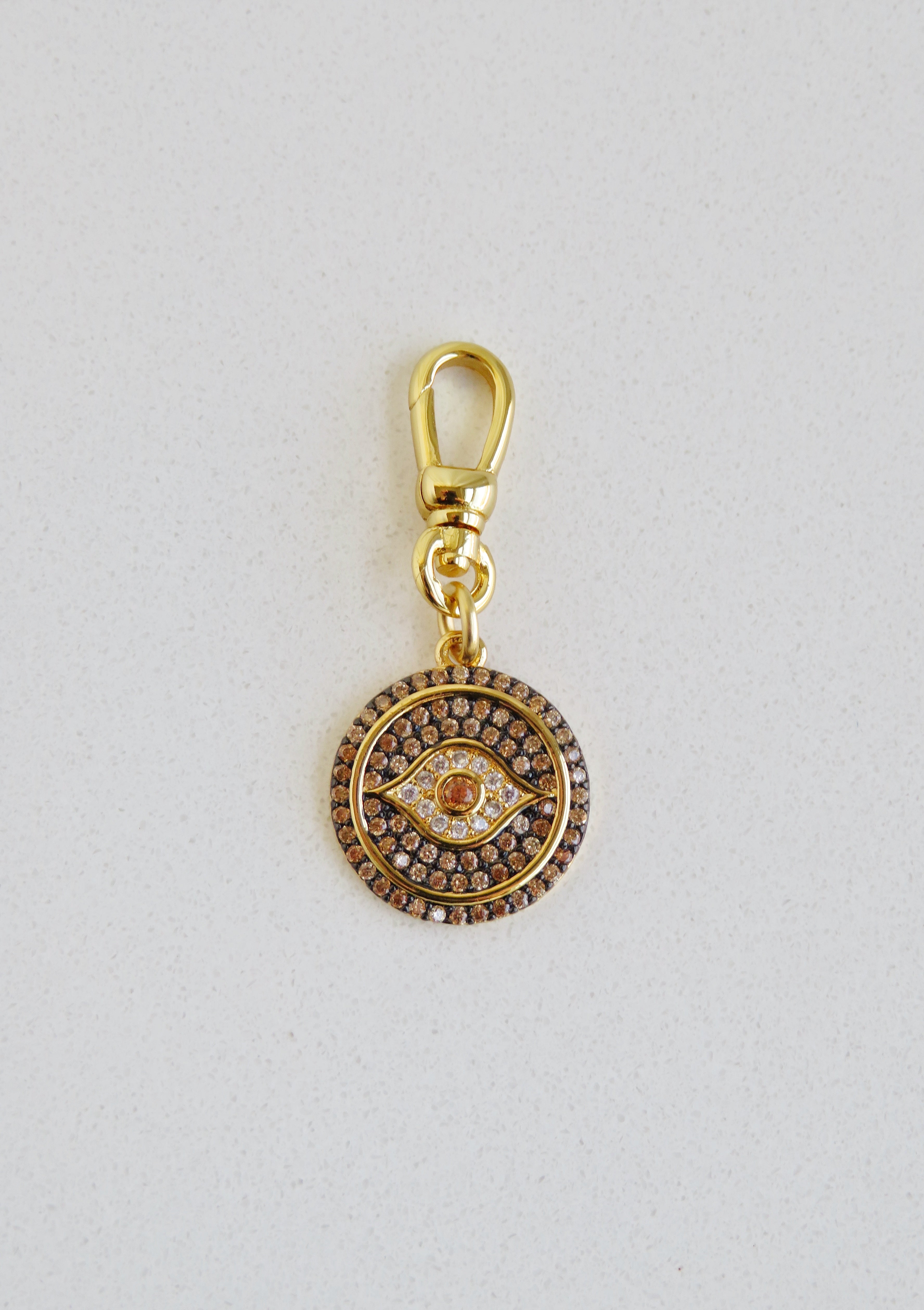 Trust Your Intuition Charm on Swivel Clasp