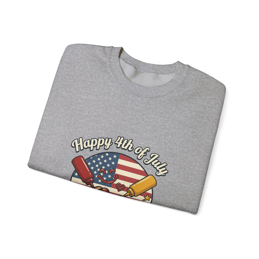 Faith & Freedom Retro July 4th Hot Dogs Sweatshirt | Vintage Americana, Patriotic