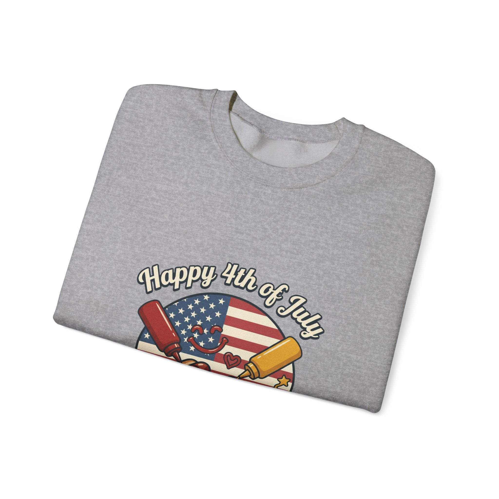 Faith & Freedom Retro July 4th Hot Dogs Sweatshirt | Vintage Americana, Patriotic