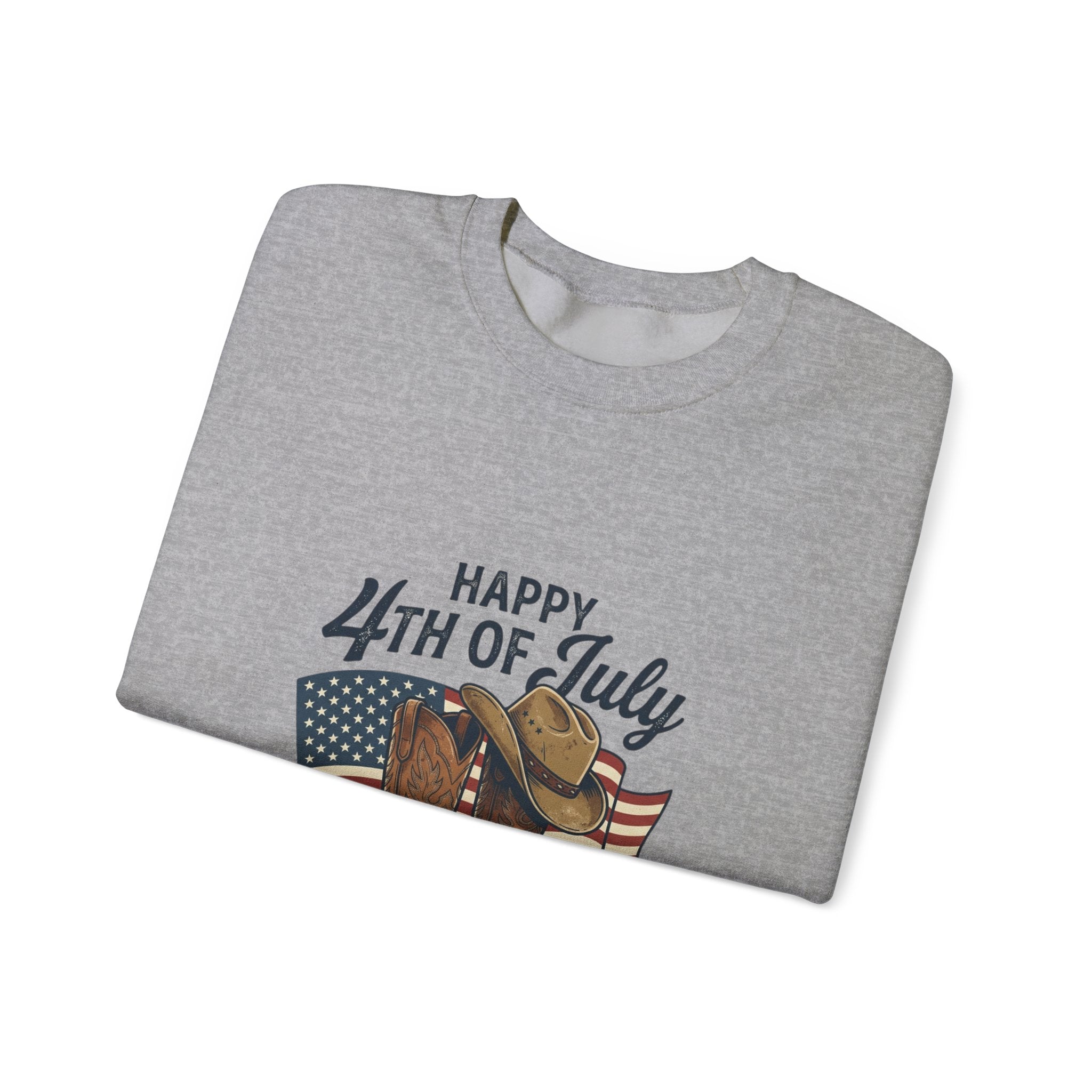 4th of July Cowboy Boots Sweatshirt | western, rustic