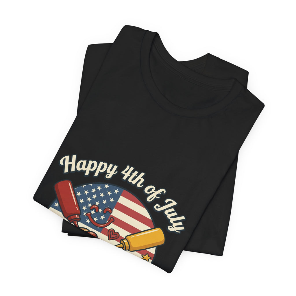 Faith & Freedom Hot Dog Patriotic Tee | July 4th vintage Americana