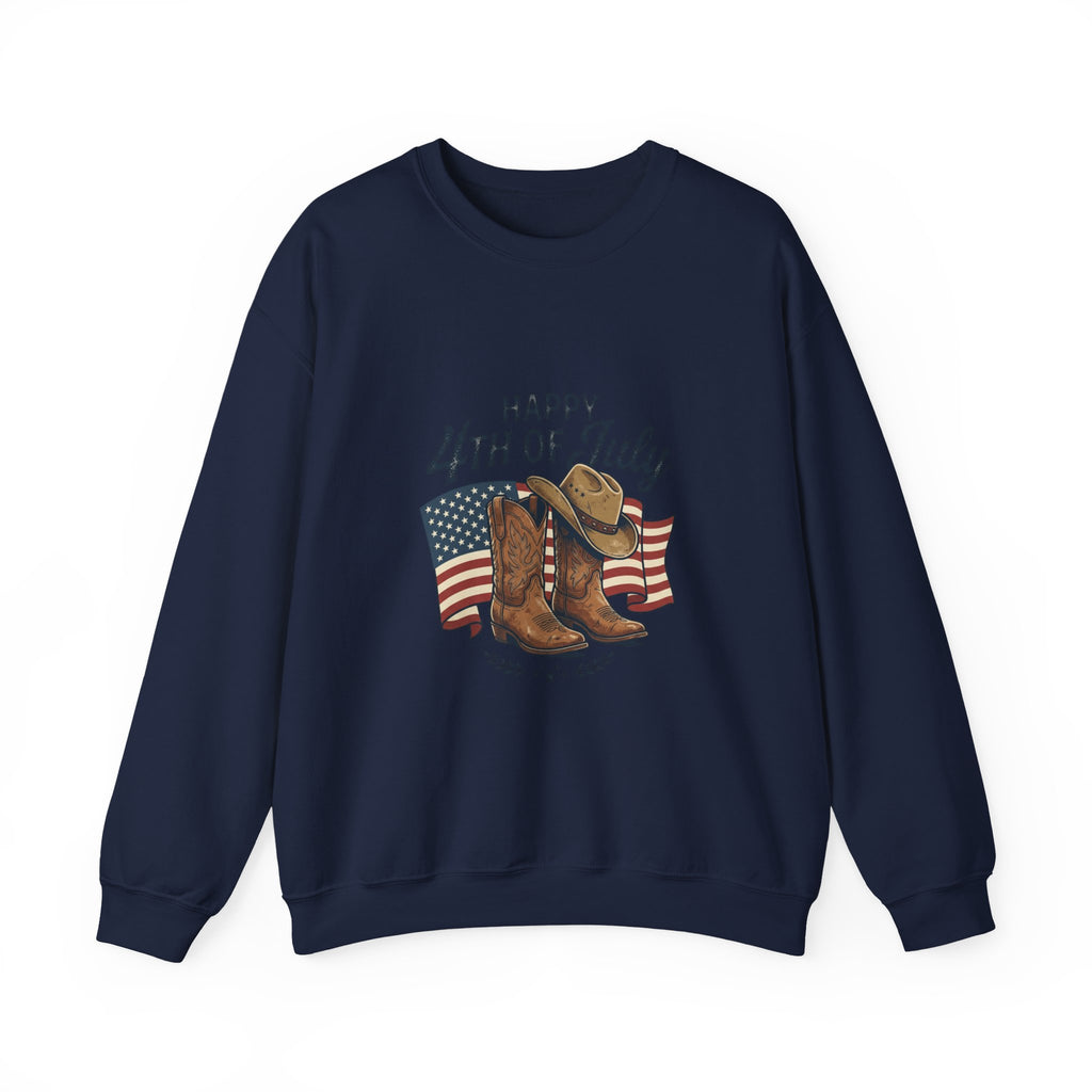 4th of July Cowboy Boots Sweatshirt | western, rustic