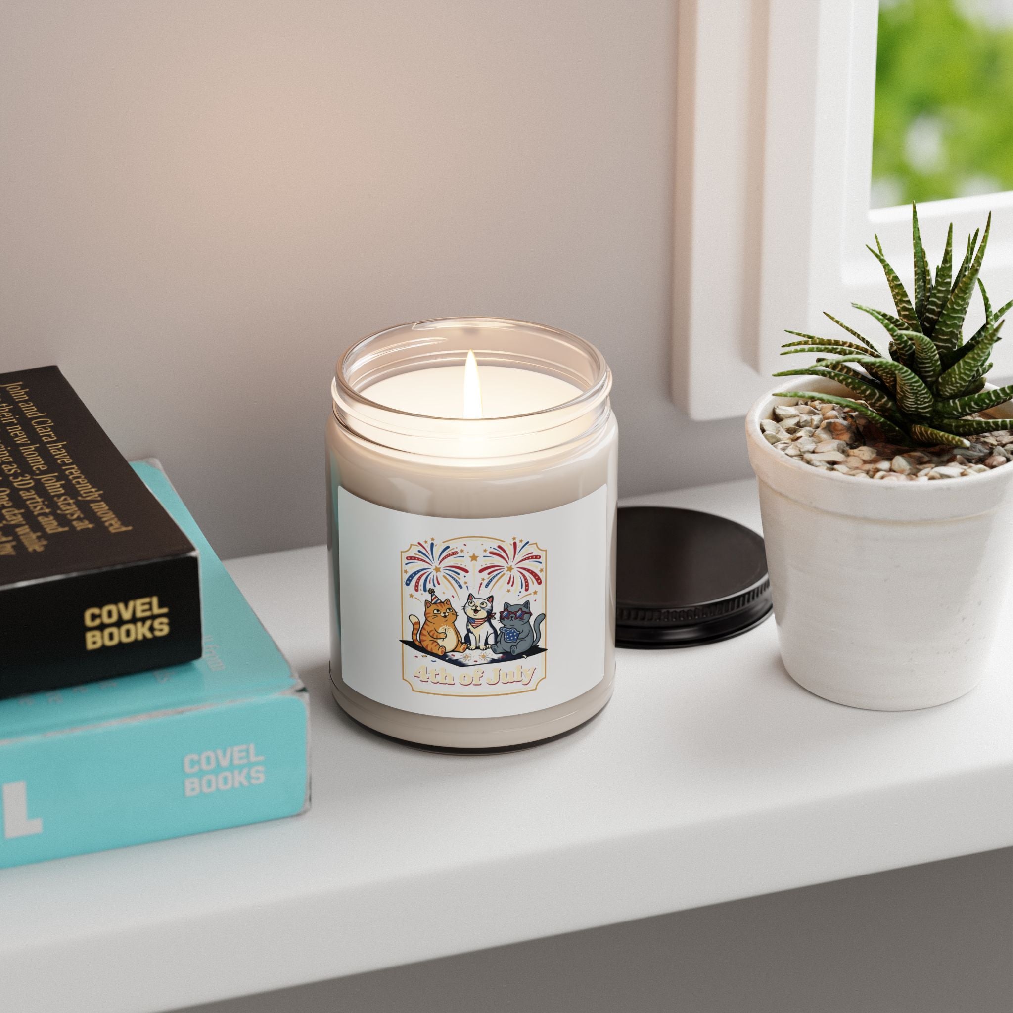 Faith & Freedom July 4th Candle | Scented Soy Candle, Patriotic Vintage Americana