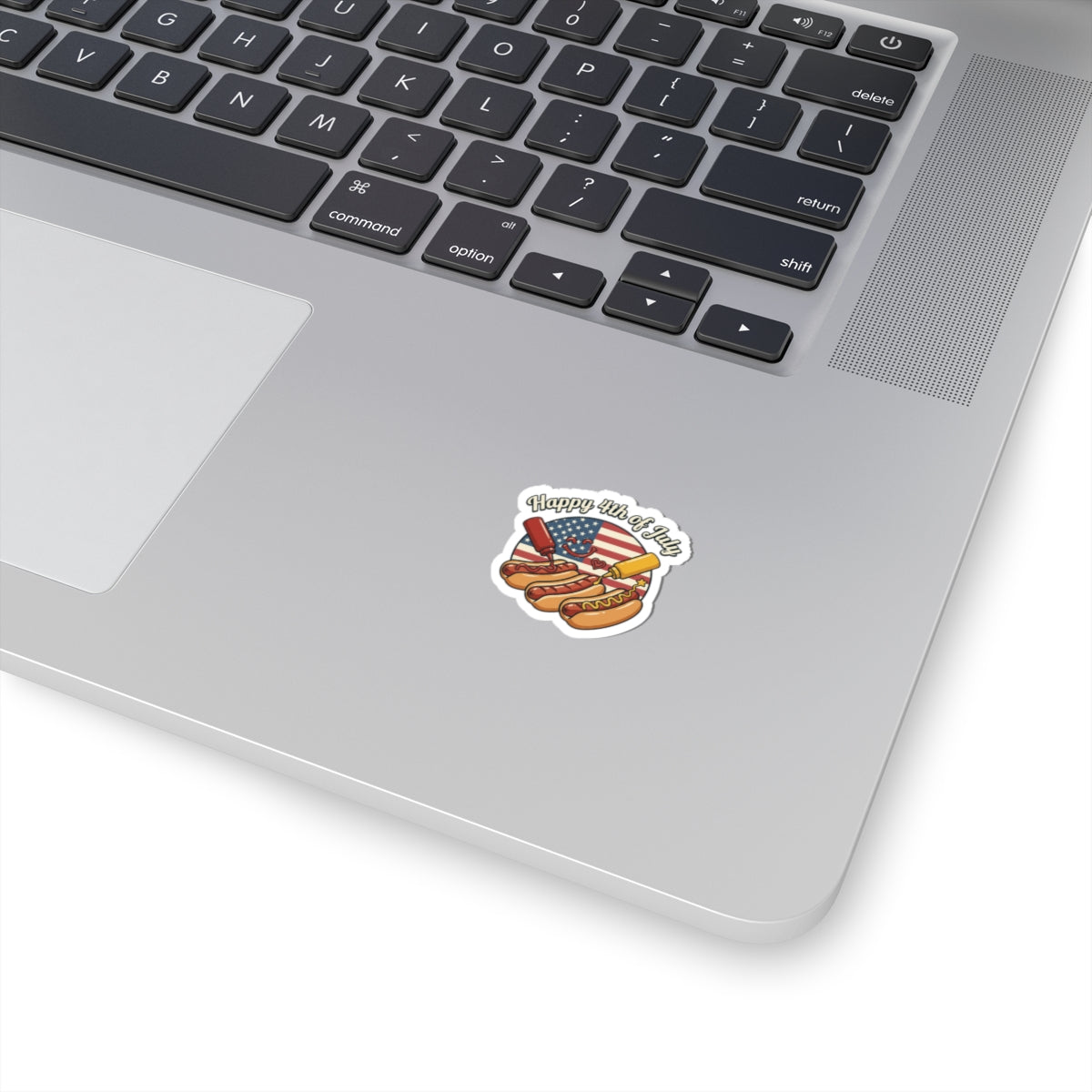 Happy 4th of July Hot Dogs Sticker | patriotic, vintage Americana