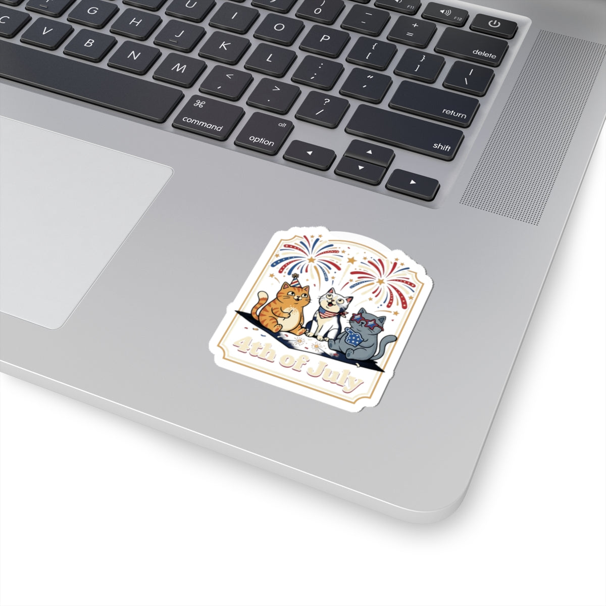 Faithful 4th of July Cats Sticker | Patriotic, Vintage Americana
