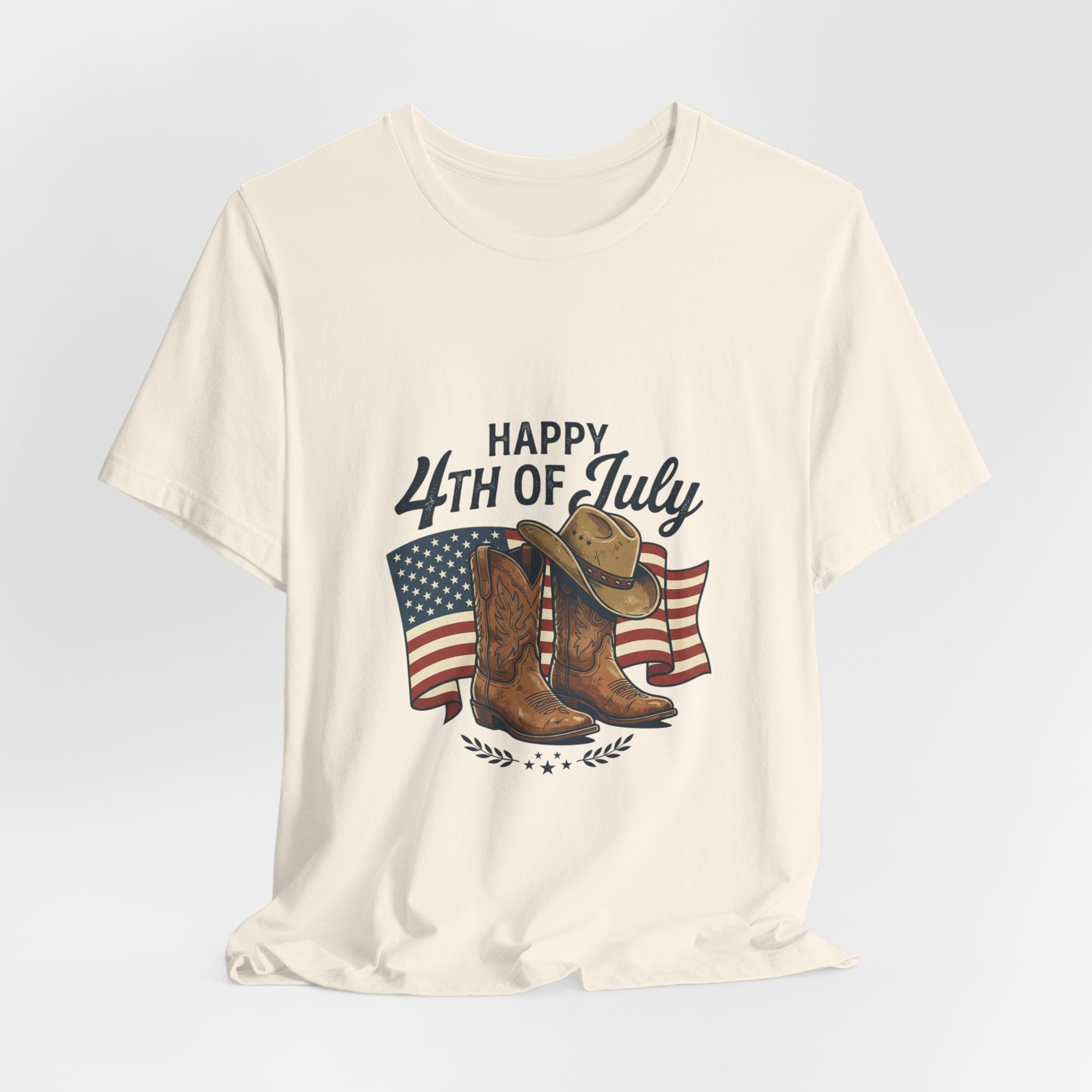 Happy 4th of July Cowboy Boots Tee | Western, Rustic Prairie