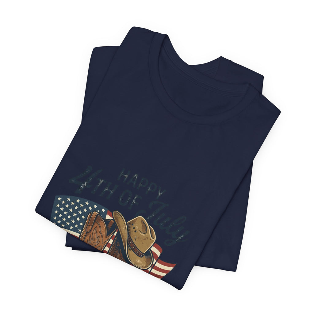 Happy 4th of July Cowboy Boots Tee | Western, Rustic Prairie
