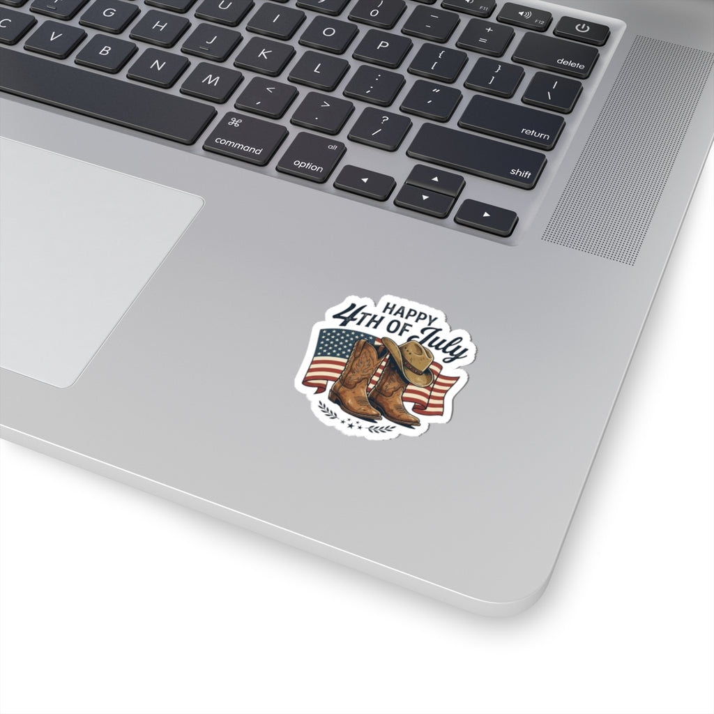 Patriotic Cowboy Boots Sticker | western, rustic