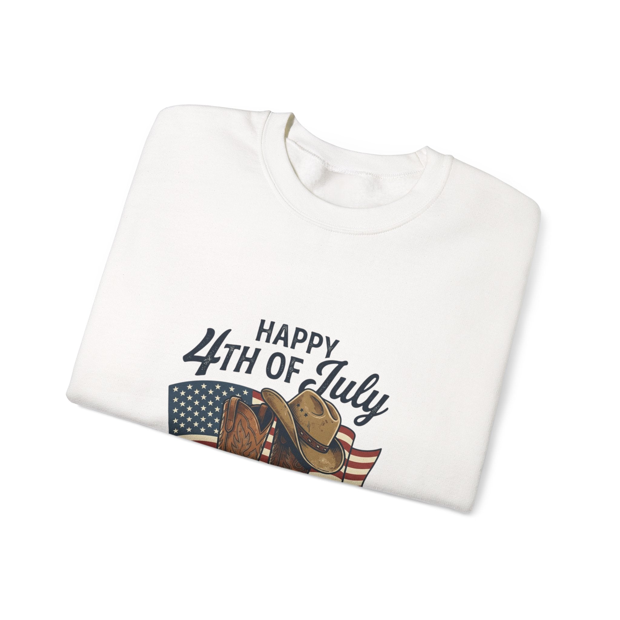 4th of July Cowboy Boots Sweatshirt | western, rustic