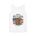 4th of July Cowboy Tank Top — Happy 4th of July Western Flag Design