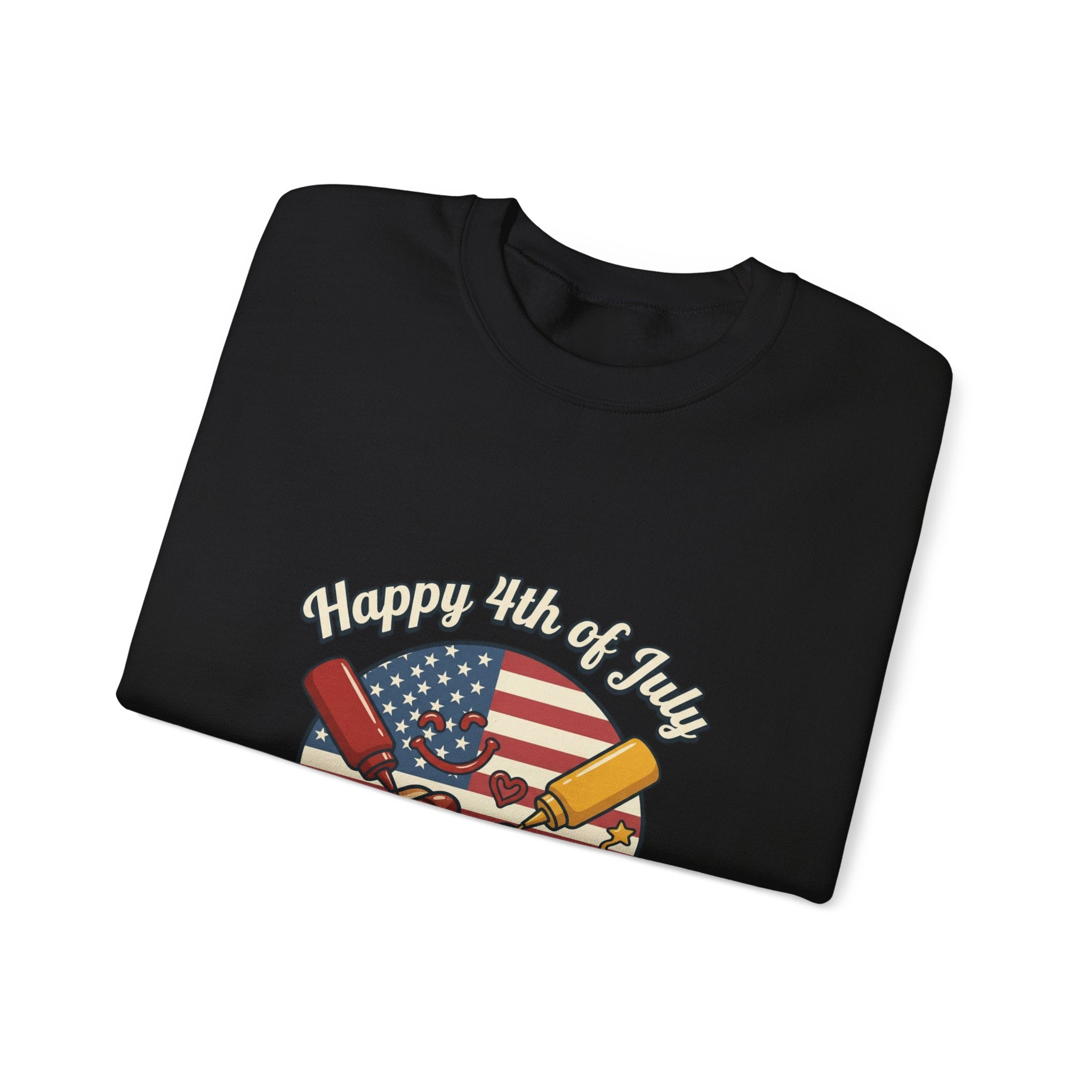 Faith & Freedom Retro July 4th Hot Dogs Sweatshirt | Vintage Americana, Patriotic