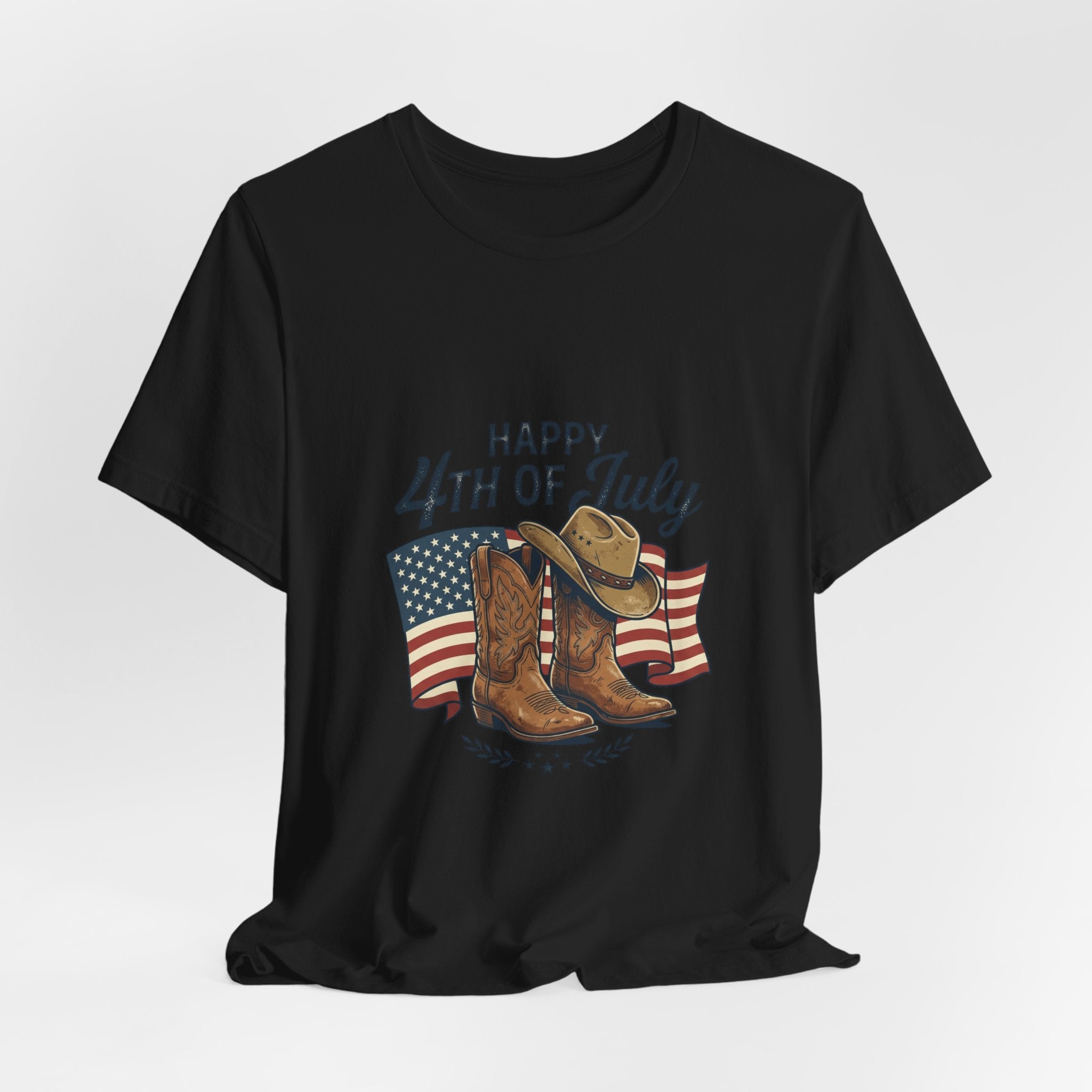 Happy 4th of July Cowboy Boots Tee | Western, Rustic Prairie