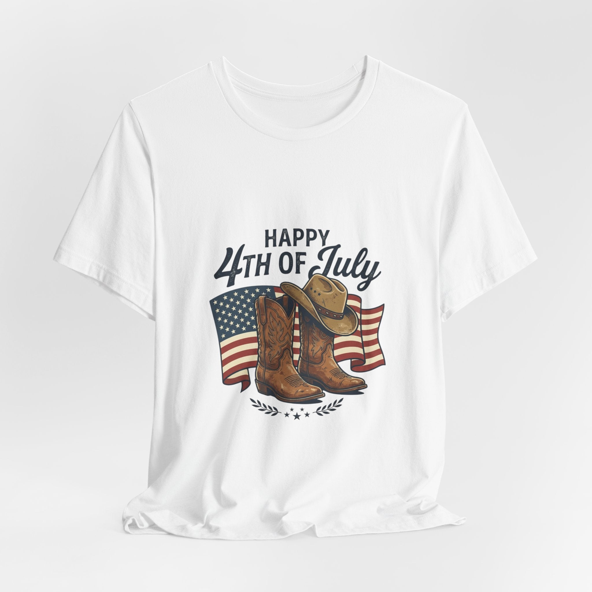 Happy 4th of July Cowboy Boots Tee | Western, Rustic Prairie