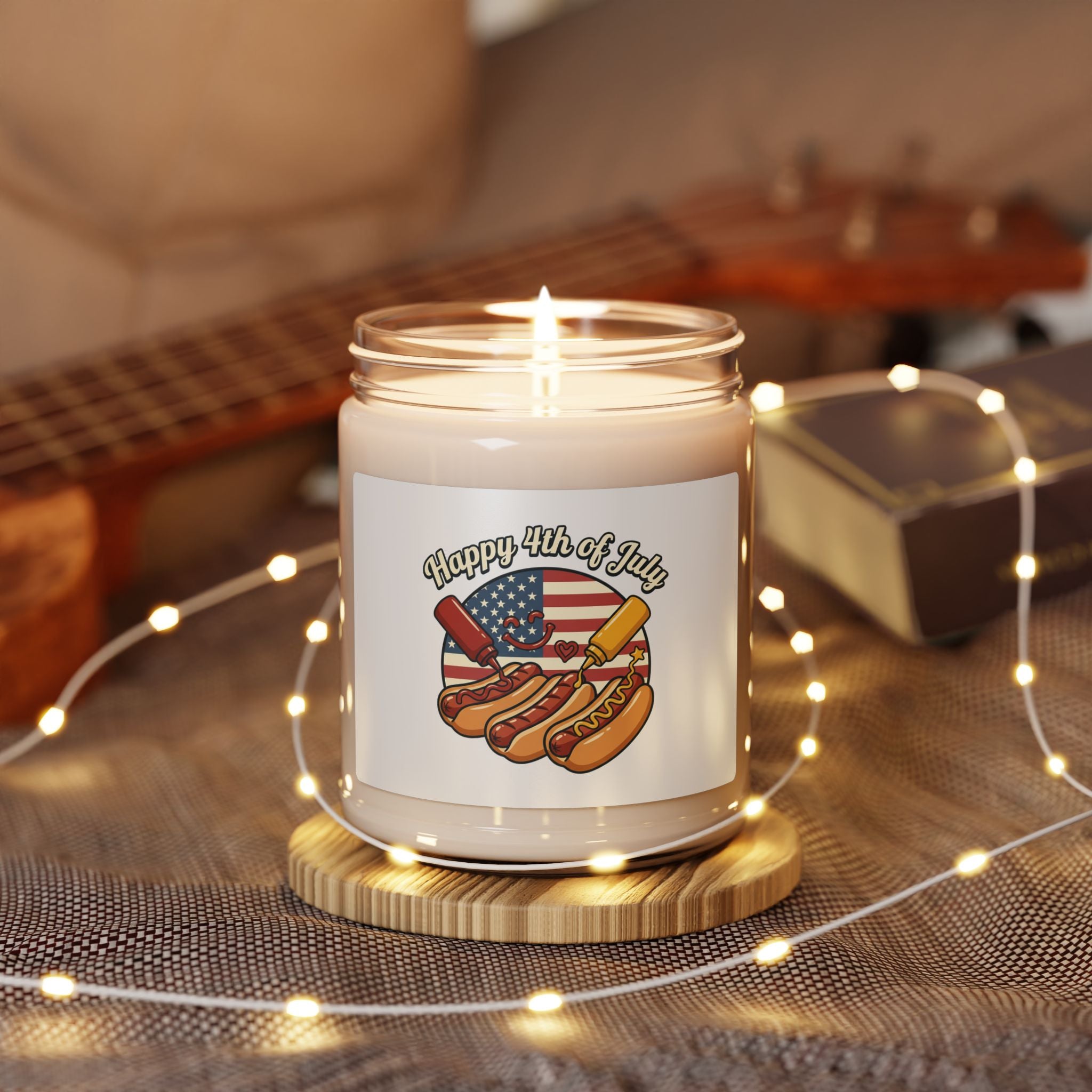 Faith-Based Patriotic Soy Candle | July 4th Vintage Americana