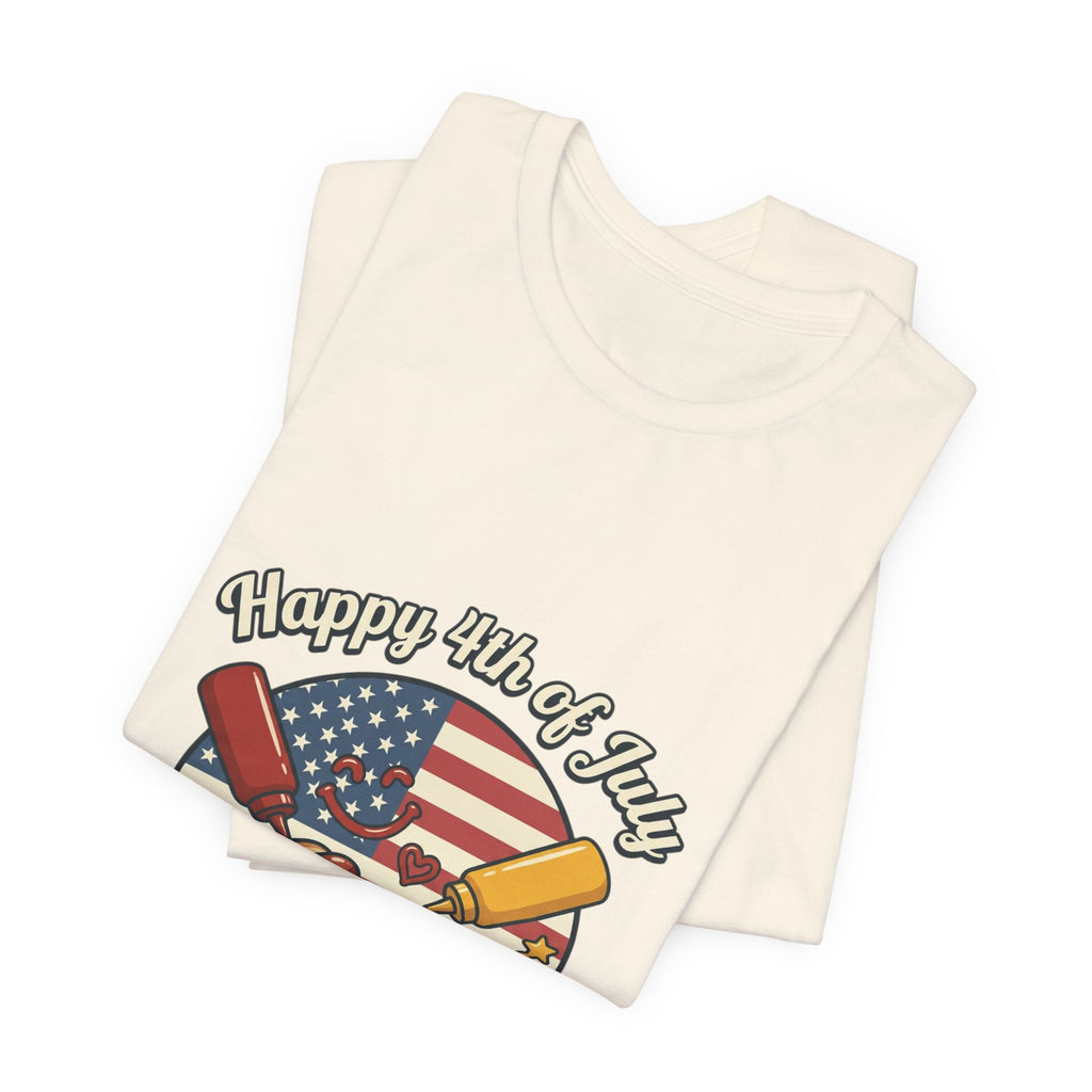 Faith & Freedom Hot Dog Patriotic Tee | July 4th vintage Americana