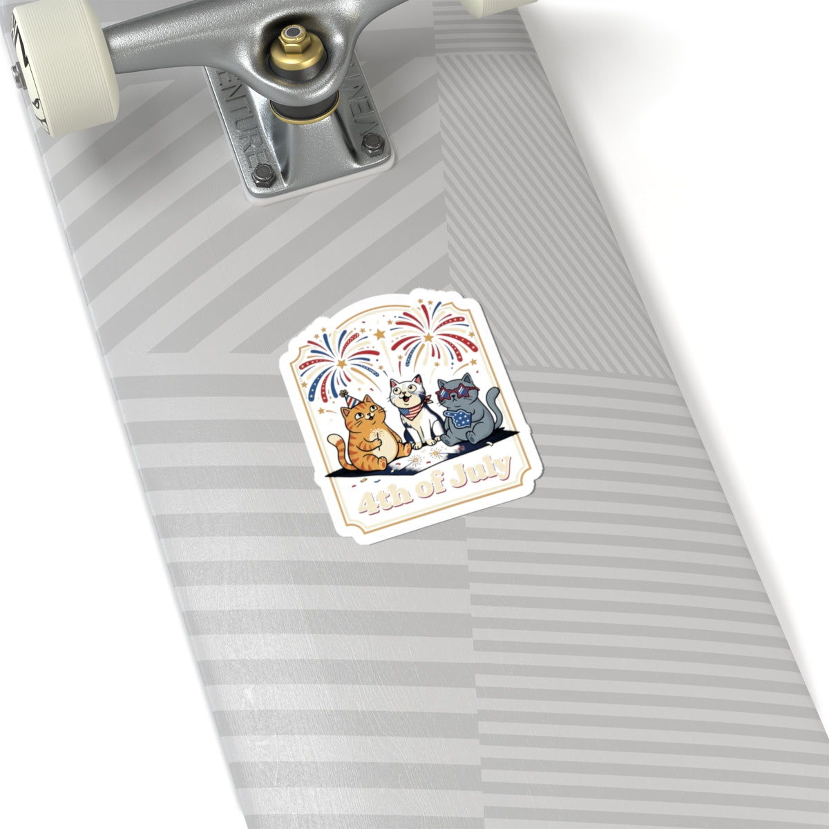 Faithful 4th of July Cats Sticker | Patriotic, Vintage Americana