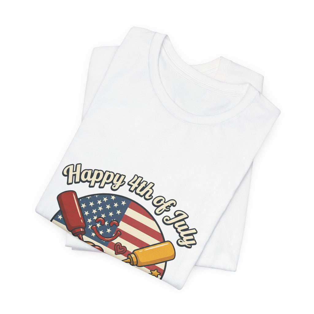 Faith & Freedom Hot Dog Patriotic Tee | July 4th vintage Americana