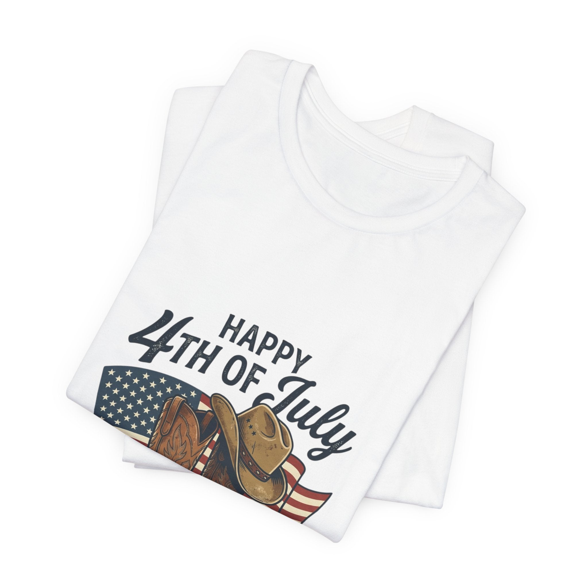 Happy 4th of July Cowboy Boots Tee | Western, Rustic Prairie