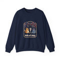 Faith & Freedom Cats July 4th Sweatshirt, Patriotic Vintage Americana