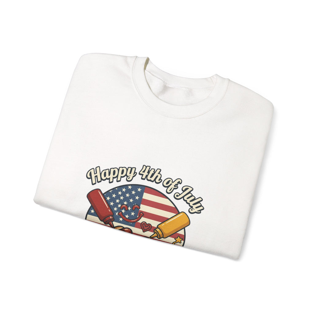 Faith & Freedom Retro July 4th Hot Dogs Sweatshirt | Vintage Americana, Patriotic