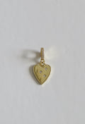 Celestial Heart Charm on Diamond Hinged Clasp