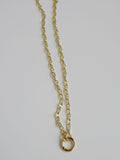 Petite Mariners Charm Holder Necklace - Clicker Clasp - add charms
