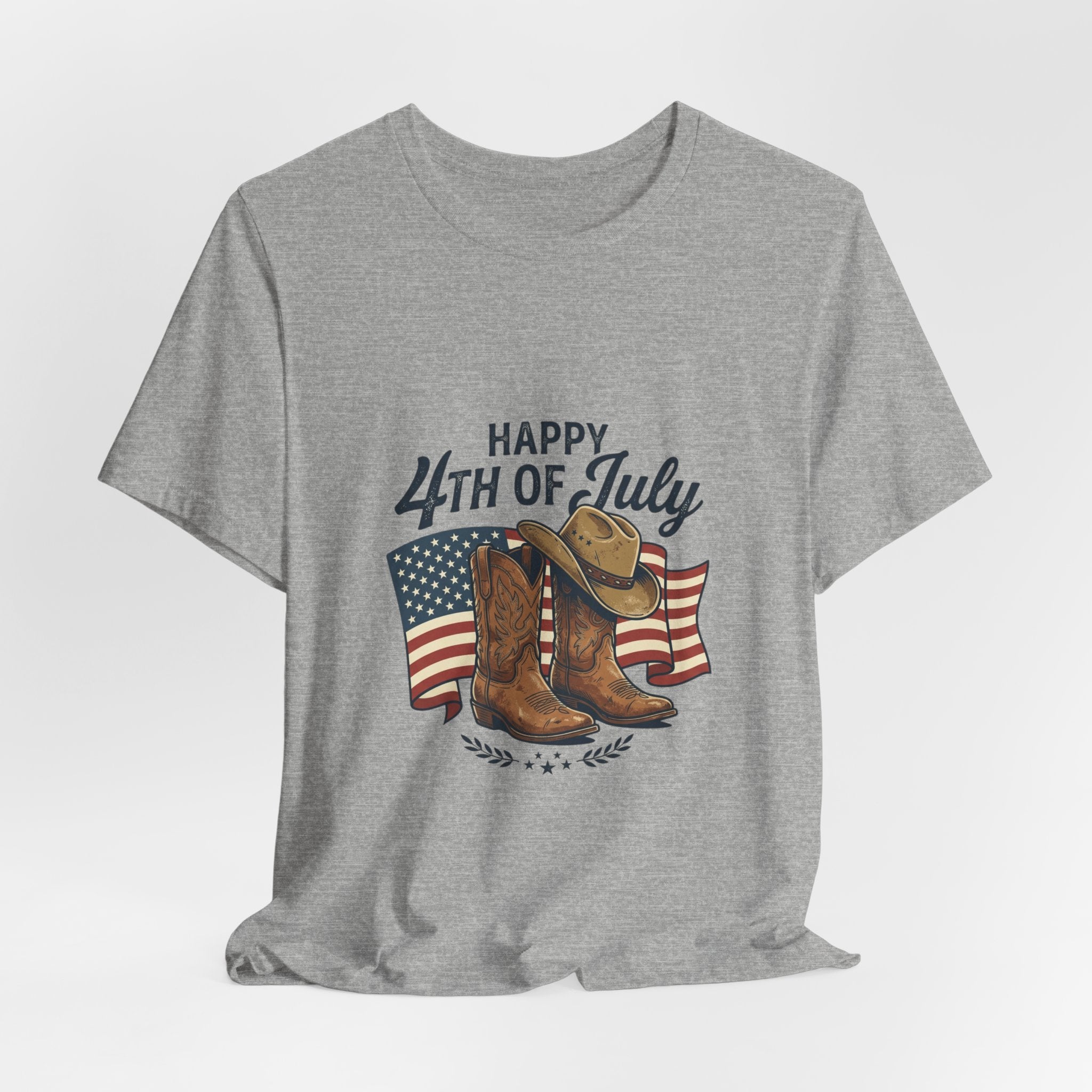 Happy 4th of July Cowboy Boots Tee | Western, Rustic Prairie