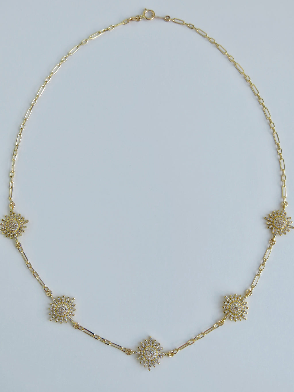 Diamond Sun Necklace