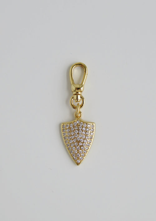 Diamond Shield Charm on Clasp