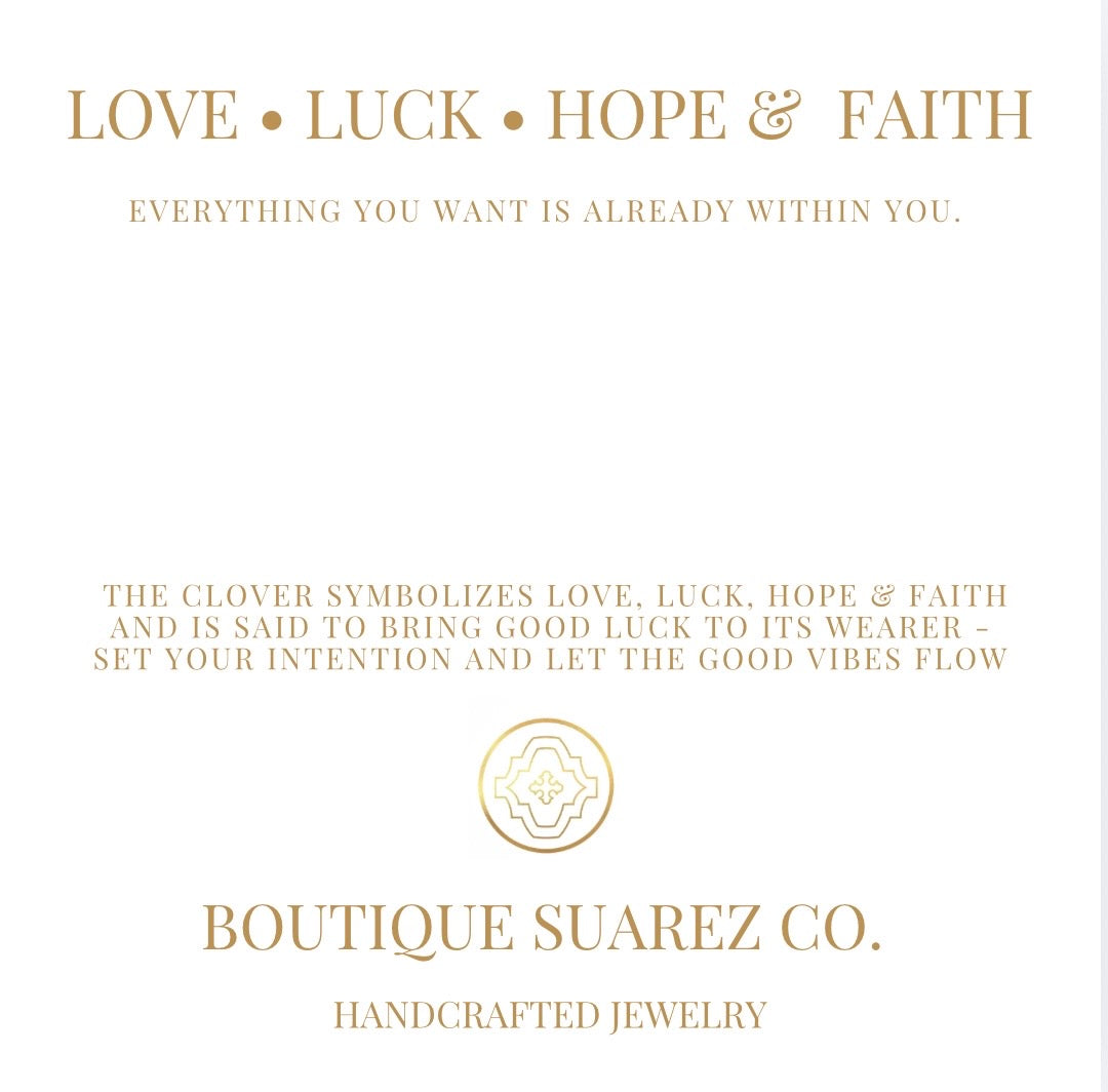 Infinite Luck - Abigail Clover Bracelet - Yellow