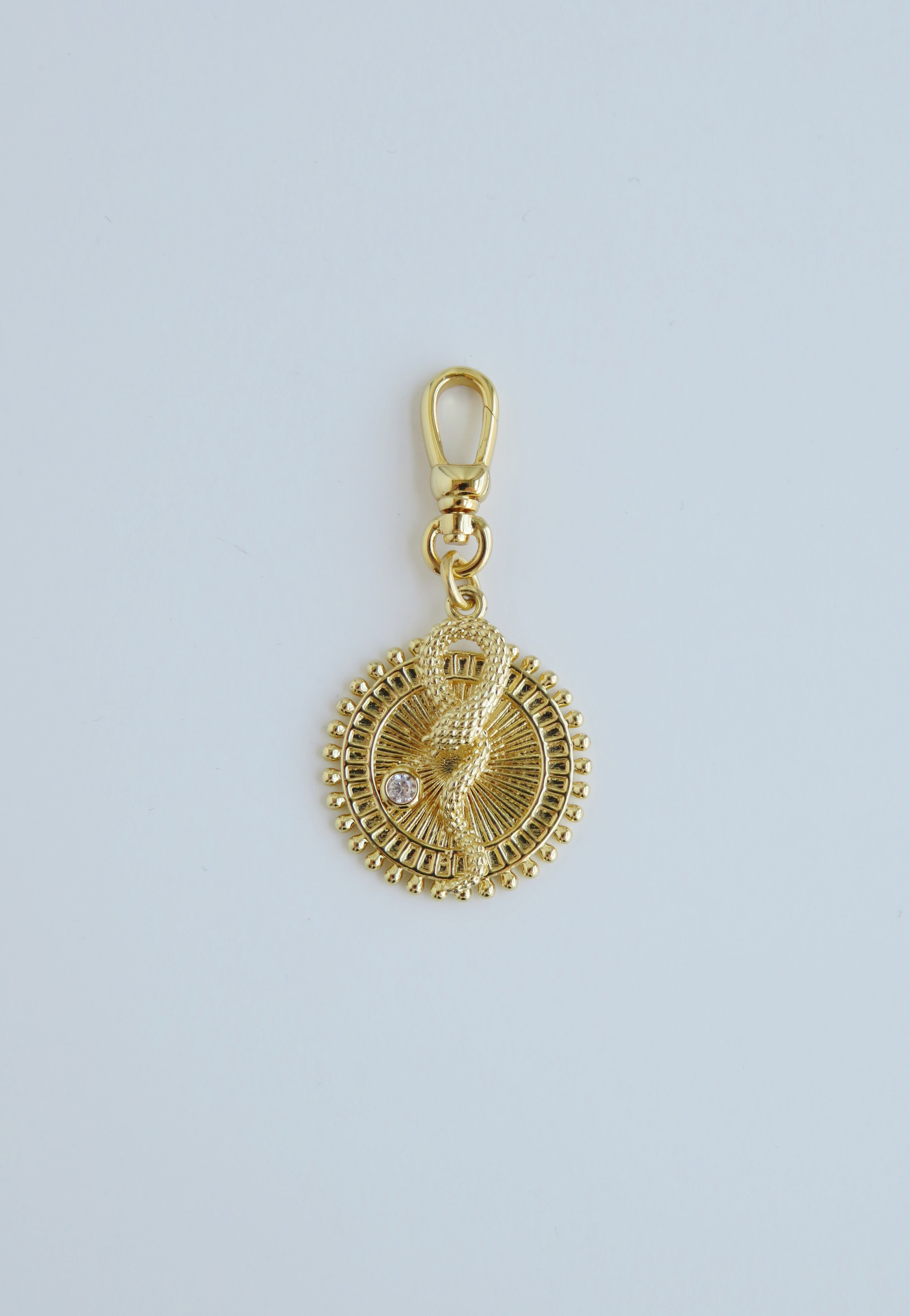 Wholeness Serpent Pendant - Hinged Clasp