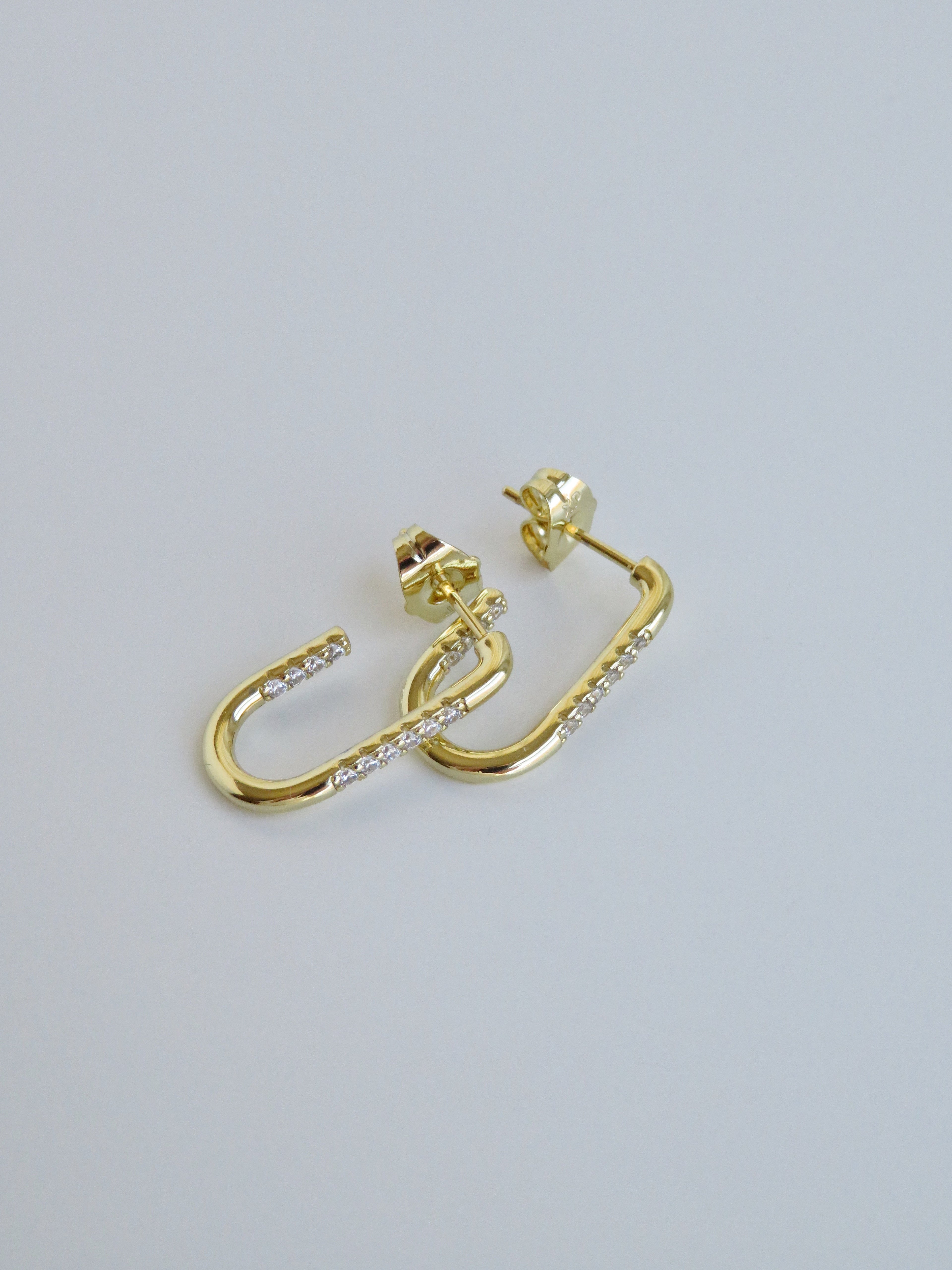 Claudett Diamond Stud Hoops