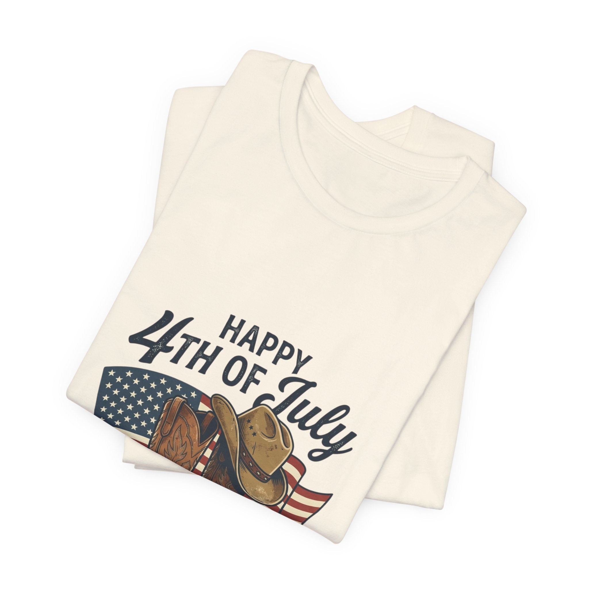 Happy 4th of July Cowboy Boots Tee | Western, Rustic Prairie