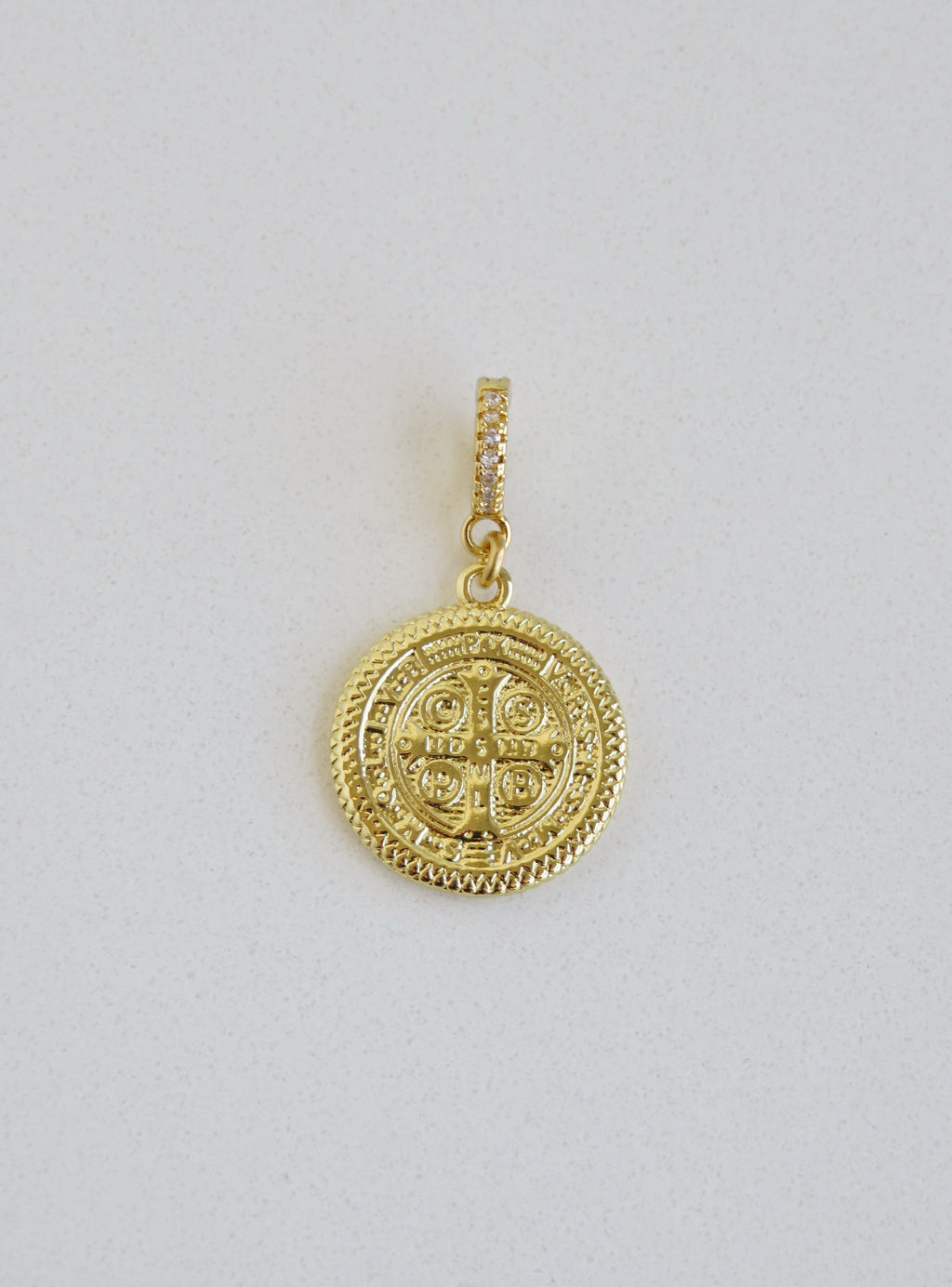 Christ Jesus Charm on Diamond Hinged Clasp