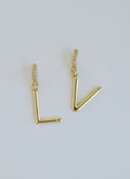 Slender Initial with Diamond - Clasp Charm