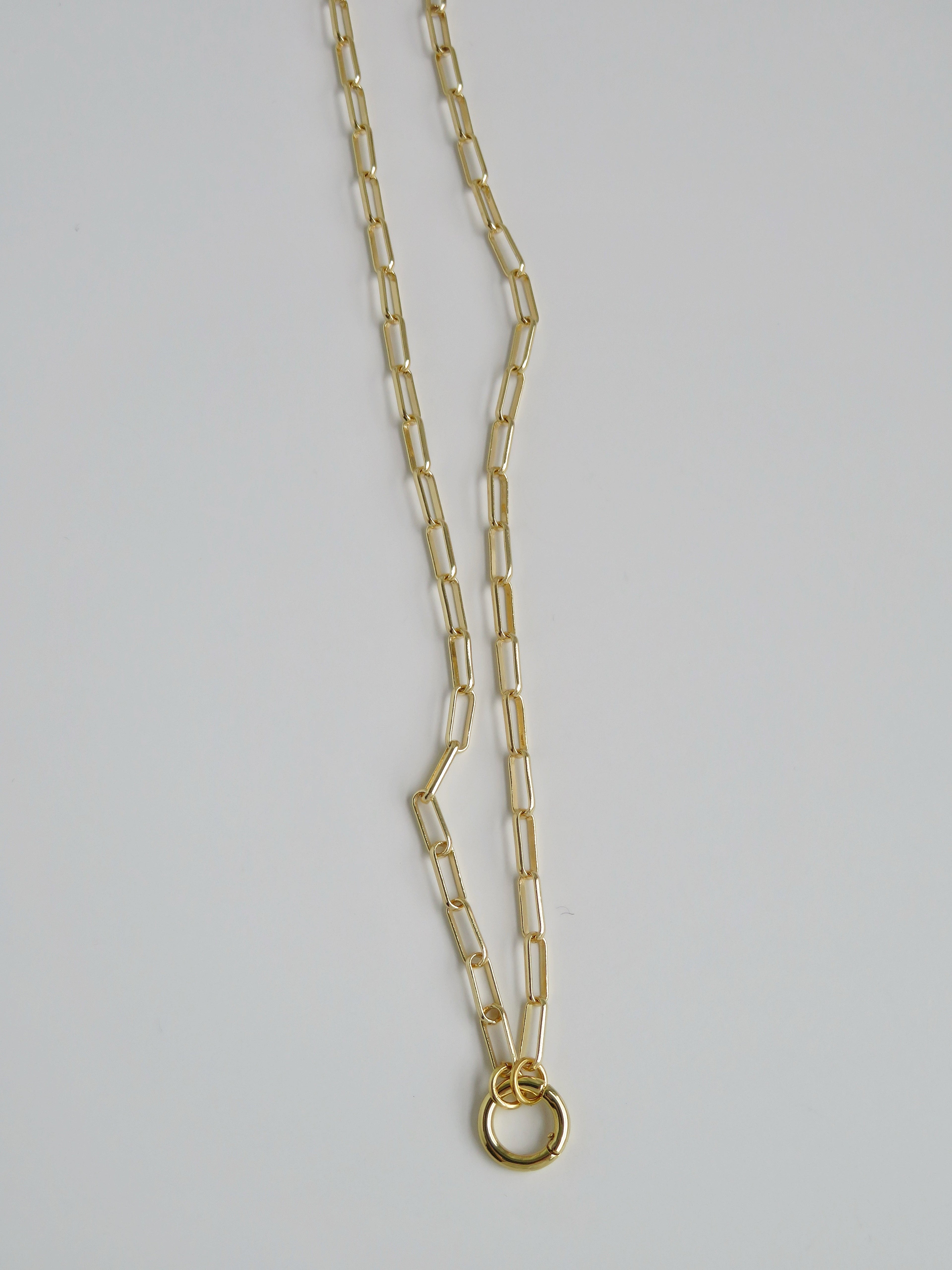 Scarlett Charm Holder Necklace - Clicker Clasp - add charms