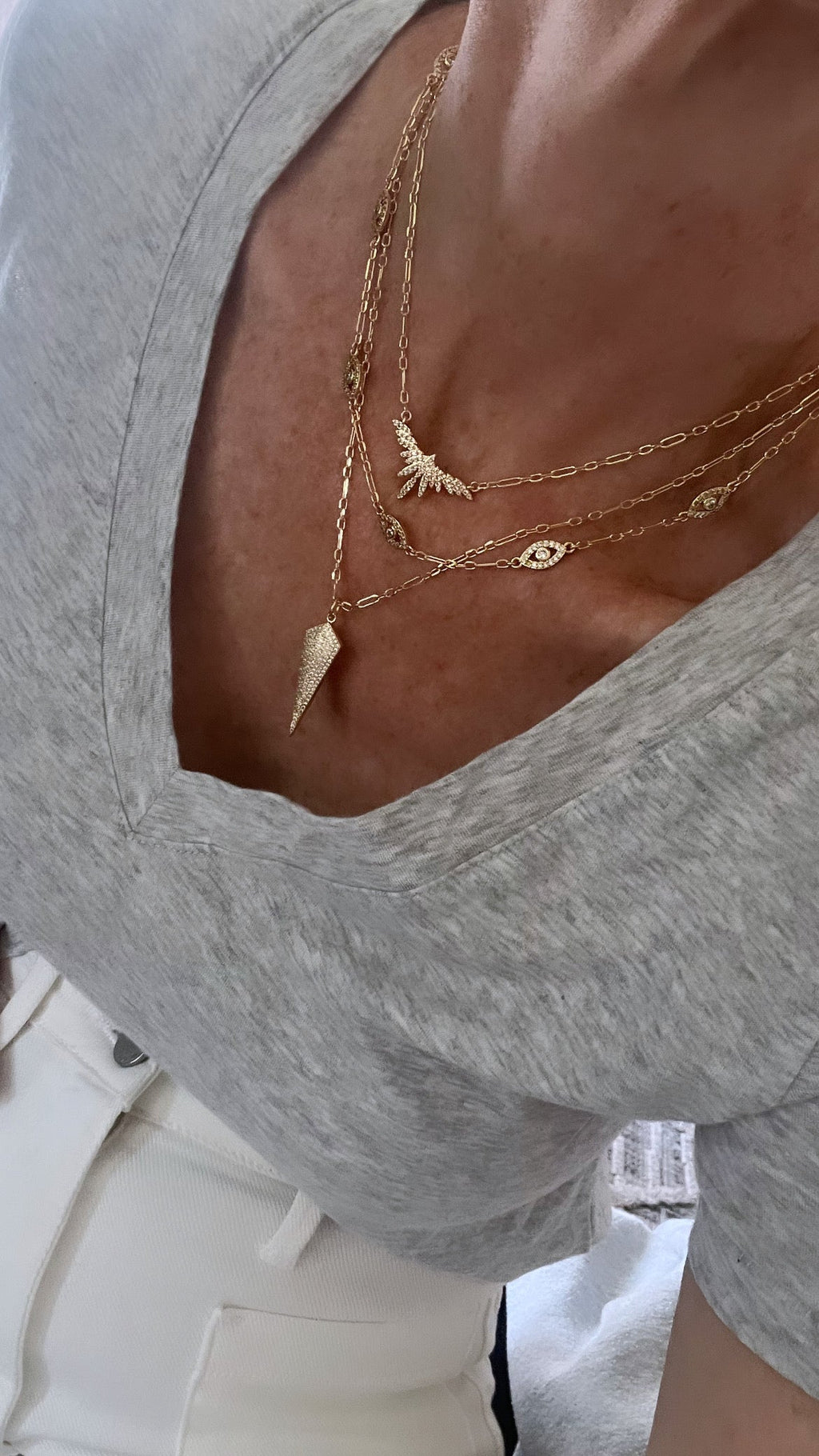 Diamond Arrowhead Necklace