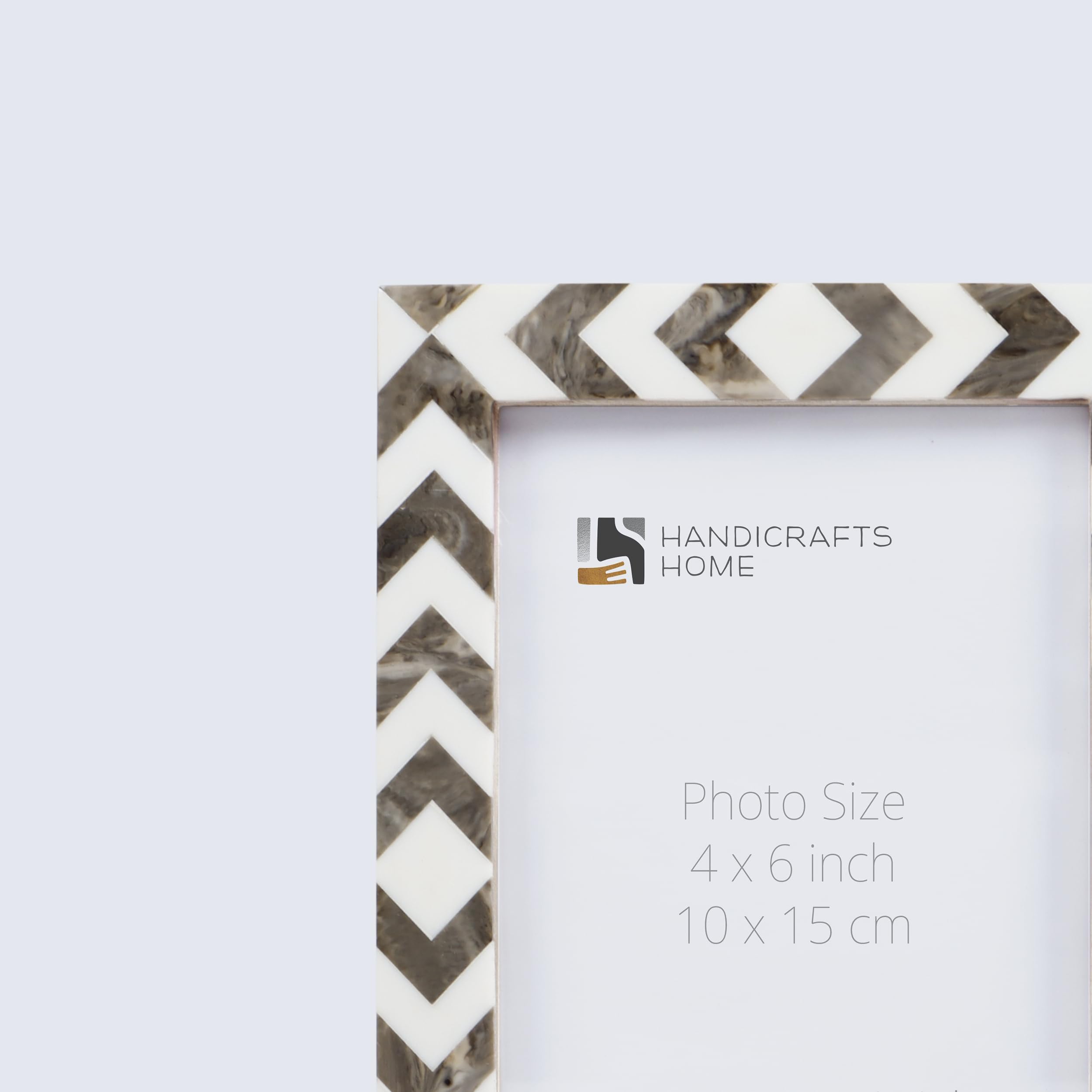 Picture Frame Lisbon Cortica Collection Resin Inlay Brown & White – 3 sizes(Pack of 2)