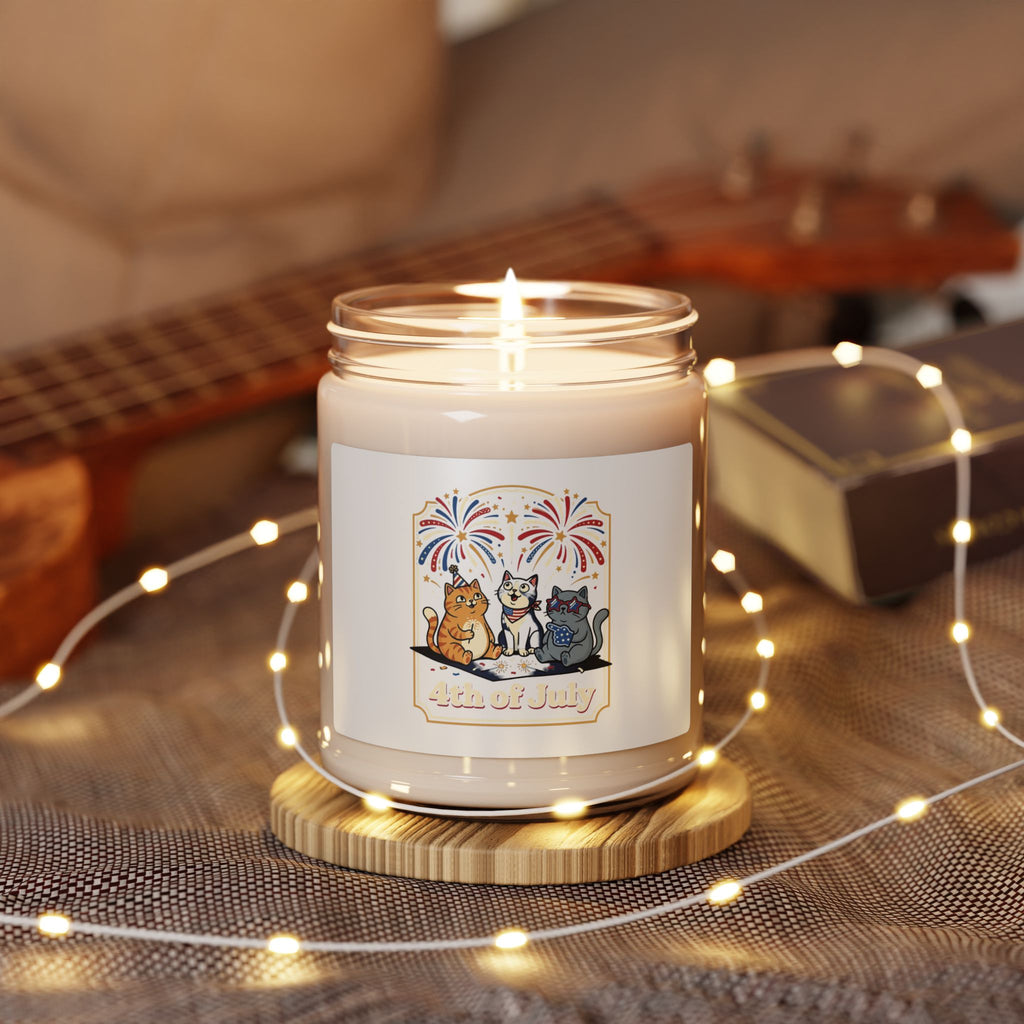 Faith & Freedom July 4th Candle | Scented Soy Candle, Patriotic Vintage Americana