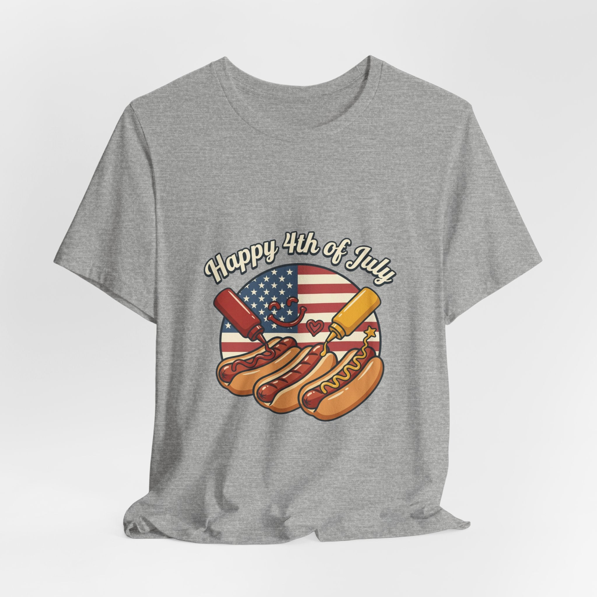 Faith & Freedom Hot Dog Patriotic Tee | July 4th vintage Americana