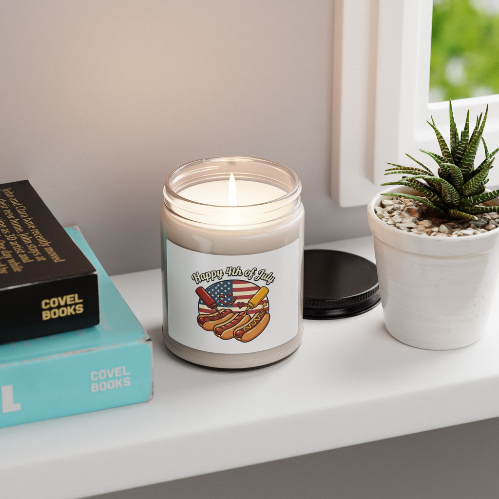 Faith-Based Patriotic Soy Candle | July 4th Vintage Americana