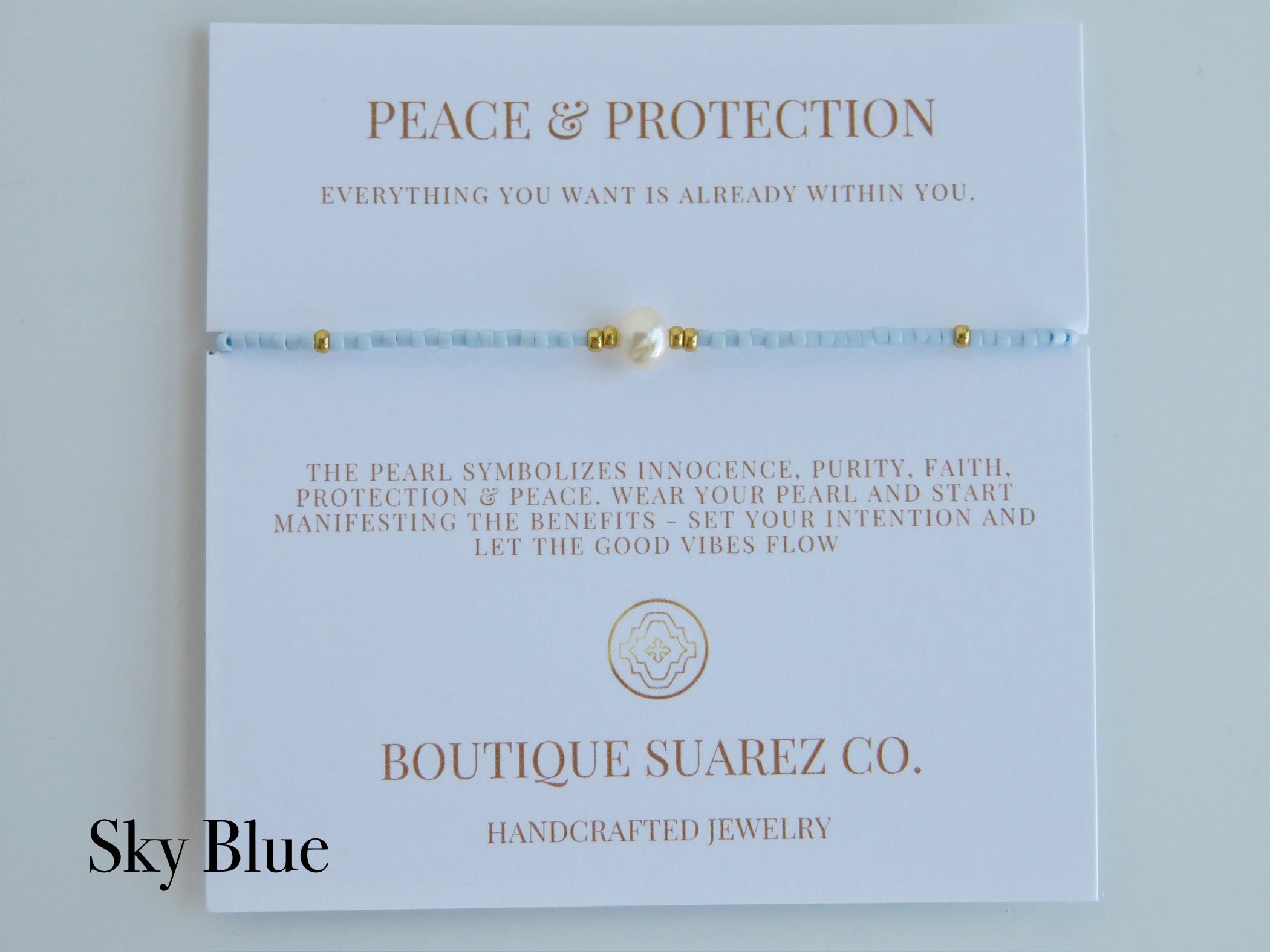 Manifest Peace - Pearl Bracelet