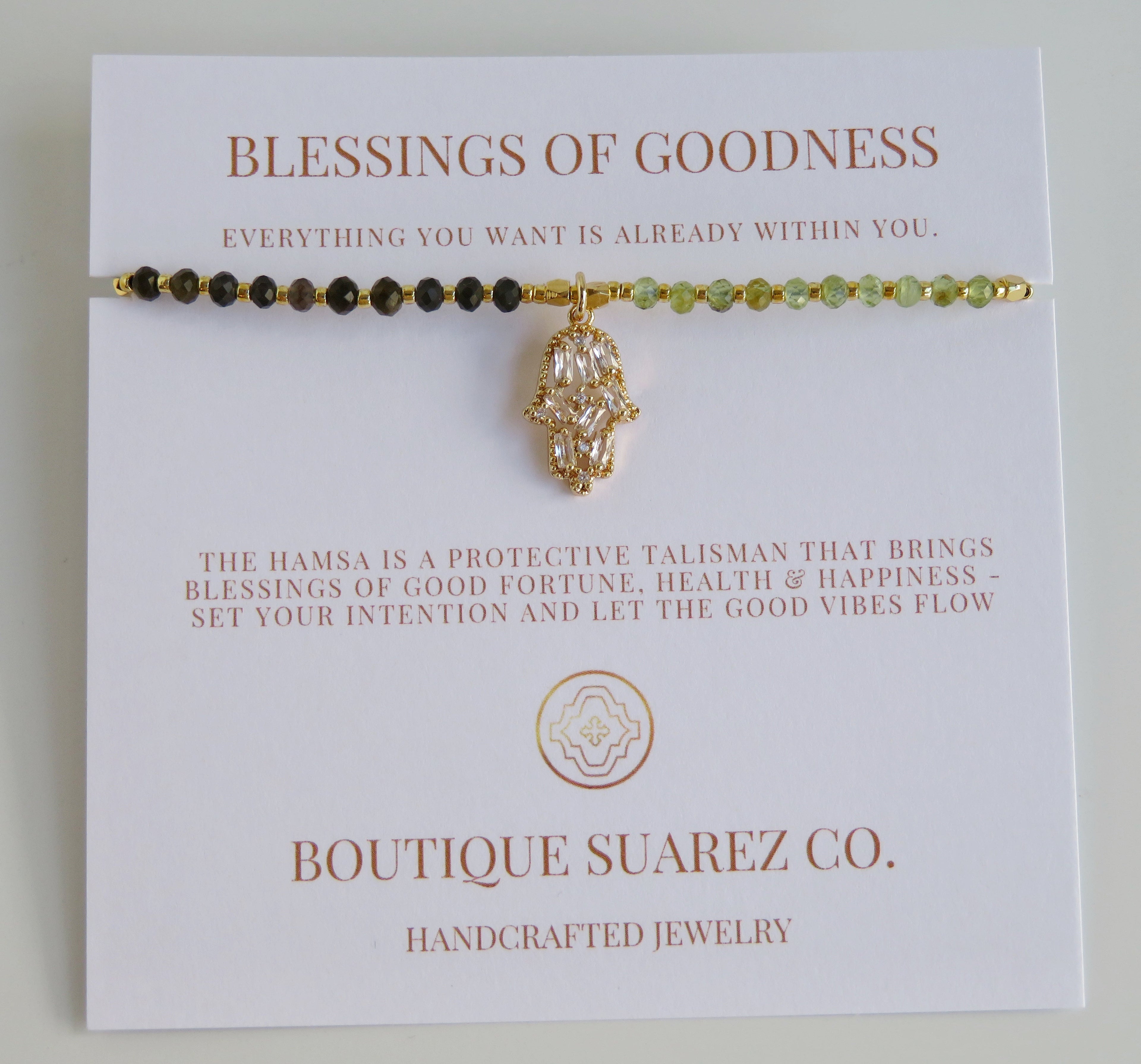 Divine Blessings - Kira Hamsa Bracelet