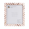 Poster Frames Chevron Collection Bone Inlay, Brown, 5 Sizes