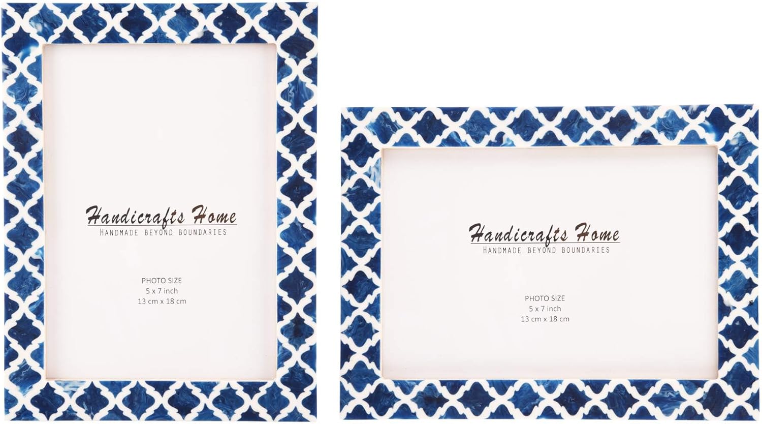 Casablanca Medianoche Resin Inlay Picture Frame Set 2