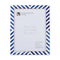 Poster Frames Chevron Collection Bone Inlay, Blue, 3 Sizes