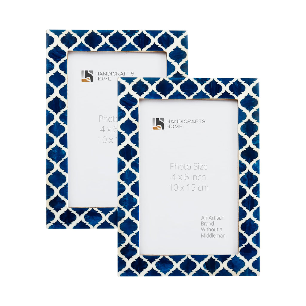 Casablanca Medianoche Resin Inlay Picture Frame Set 2