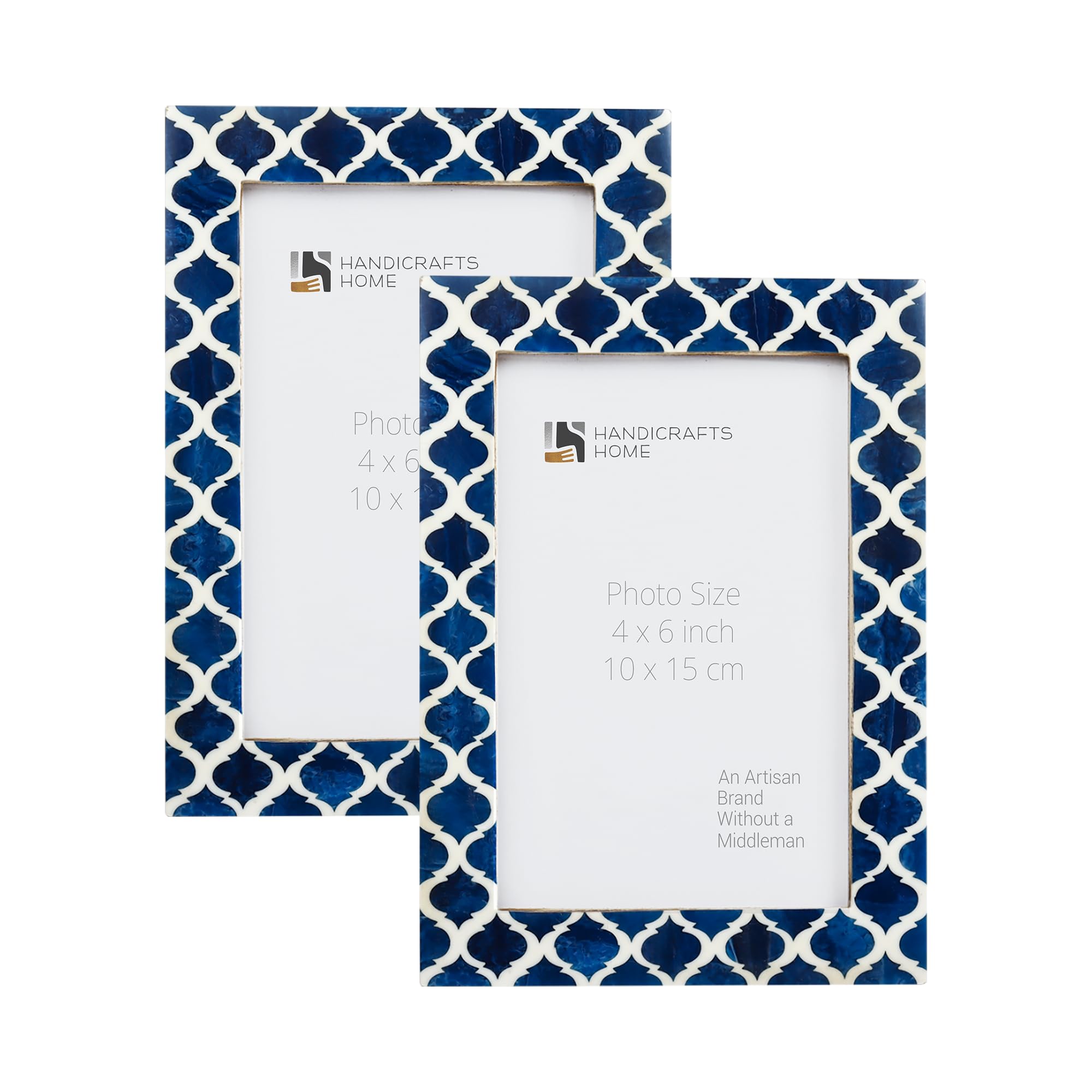Casablanca Medianoche Resin Inlay Picture Frame Set 2