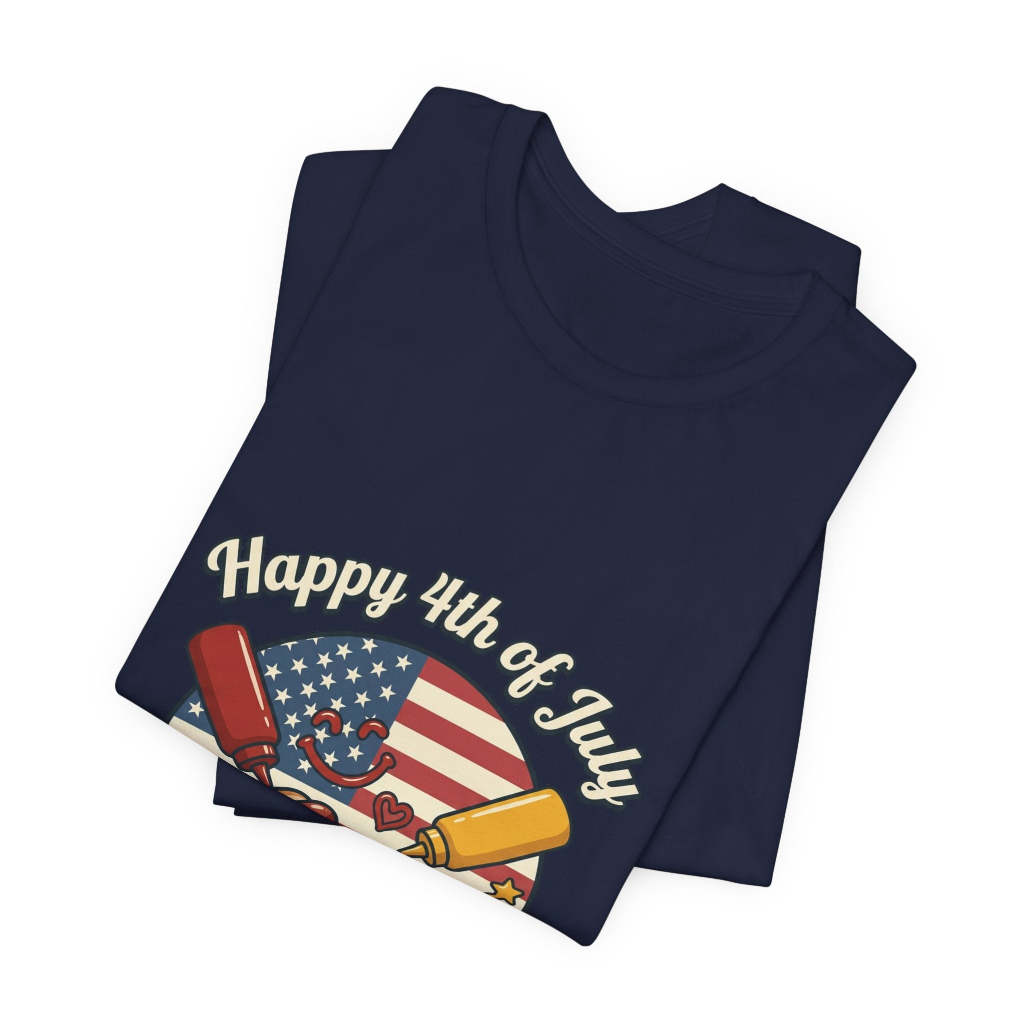 Faith & Freedom Hot Dog Patriotic Tee | July 4th vintage Americana